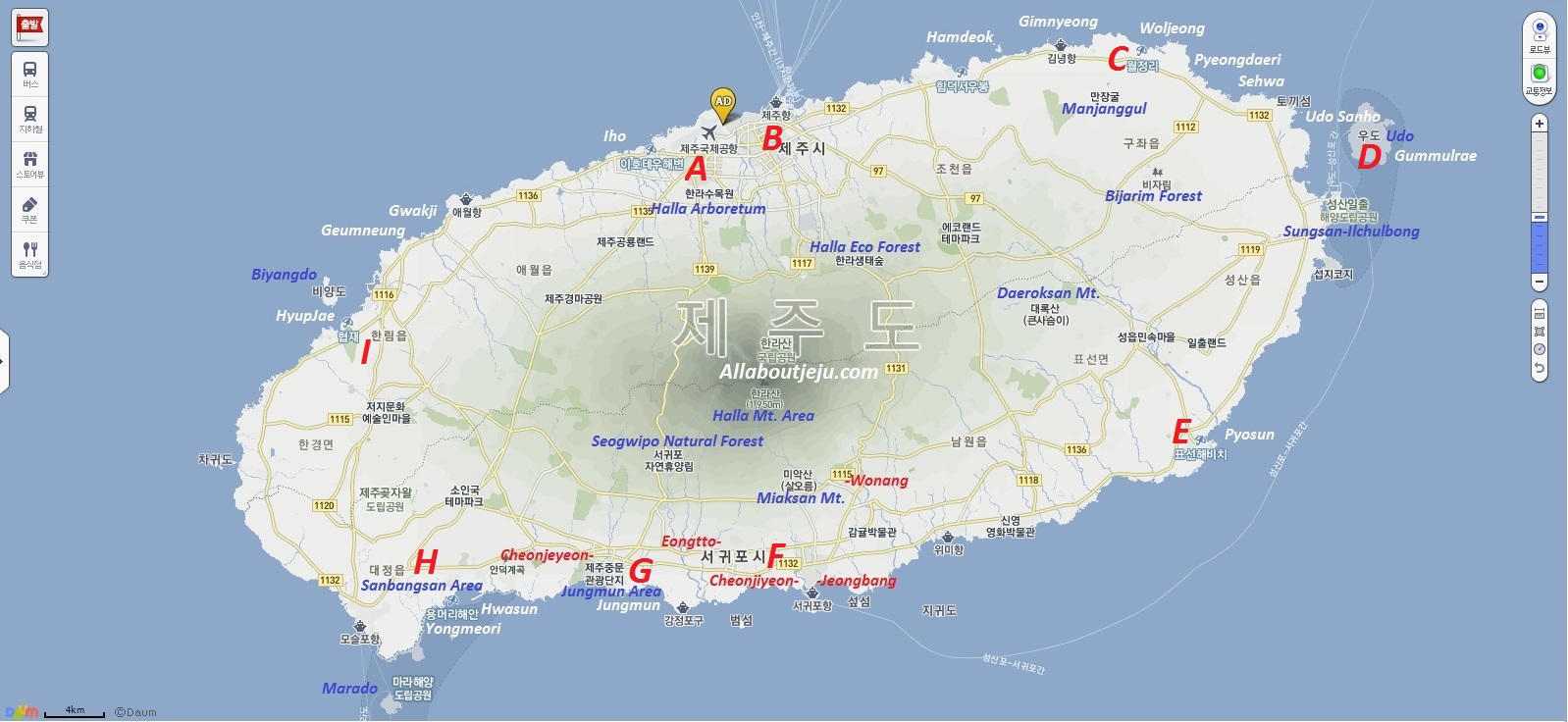 Itineraries  All about Jeju Island